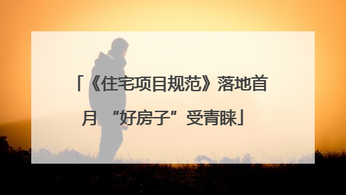 《住宅项目规范》落地首月 “好房子”受青睐