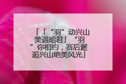「“羽”动兴山 美遇昭君」“羽”你相约，赛后邂逅兴山绝美风光