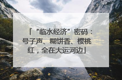 “临水经济”密码：号子声、糊饼香、樱桃红，全在大运河边