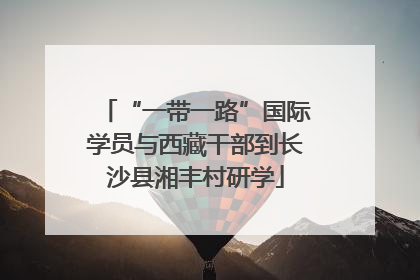 “一带一路”国际学员与西藏干部到长沙县湘丰村研学