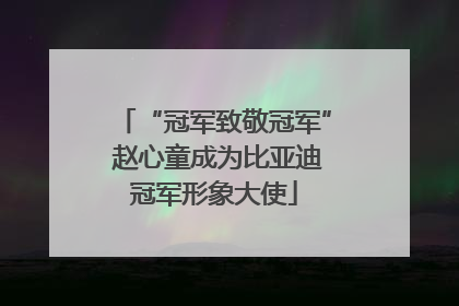 “冠军致敬冠军” 赵心童成为比亚迪冠军形象大使