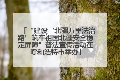 “建设‘北疆万里法治路’筑牢祖国北疆安全稳定屏障”普法宣传活动在呼和浩特市举办
