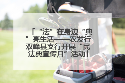 “法”在身边“典”亮生活——农发行双峰县支行开展“民法典宣传月”活动