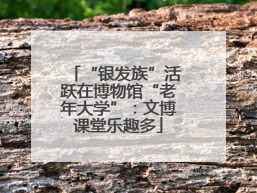 “银发族”活跃在博物馆“老年大学”：文博课堂乐趣多