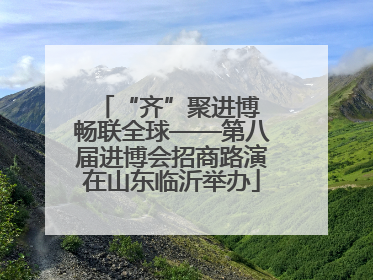 “齐”聚进博 畅联全球——第八届进博会招商路演在山东临沂举办