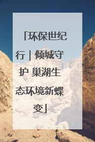 环保世纪行｜倾城守护 巢湖生态环境新蝶变