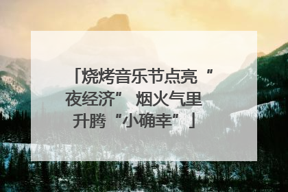 烧烤音乐节点亮“夜经济” 烟火气里升腾“小确幸”