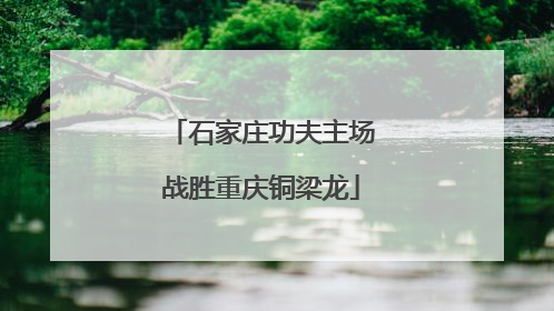 石家庄功夫主场战胜重庆铜梁龙