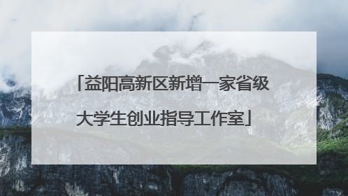 益阳高新区新增一家省级大学生创业指导工作室