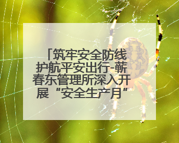 筑牢安全防线 护航平安出行-蕲春东管理所深入开展“安全生产月”系列活动