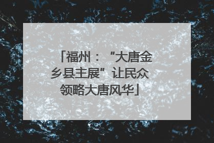 福州：“大唐金乡县主展”让民众领略大唐风华