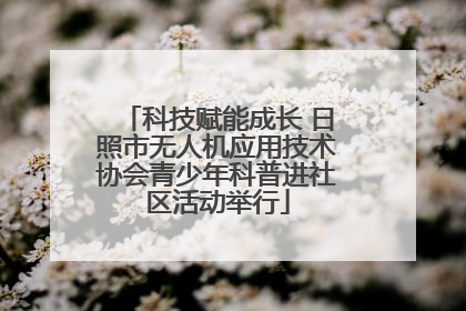 科技赋能成长 日照市无人机应用技术协会青少年科普进社区活动举行