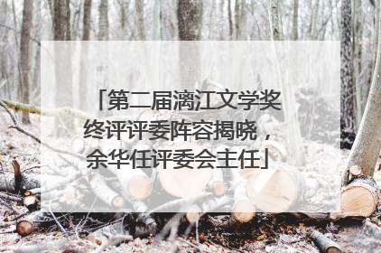 第二届漓江文学奖终评评委阵容揭晓，余华任评委会主任