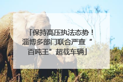 保持高压执法态势！淄博多部门联合严查“百吨王”超载车辆