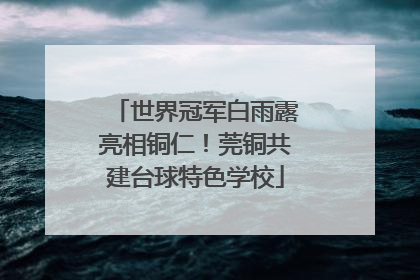世界冠军白雨露亮相铜仁！莞铜共建台球特色学校