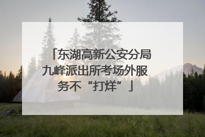 东湖高新公安分局九峰派出所考场外服务不“打烊”