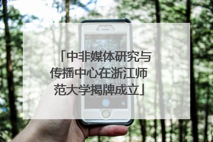 中非媒体研究与传播中心在浙江师范大学揭牌成立
