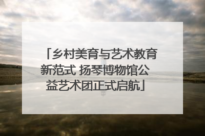 乡村美育与艺术教育新范式 扬琴博物馆公益艺术团正式启航