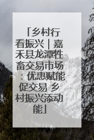 乡村行 看振兴｜嘉禾县龙潭牲畜交易市场：优惠赋能促交易 乡村振兴添动能