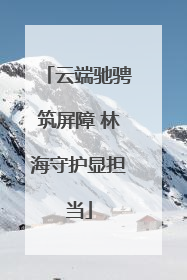 云端驰骋筑屏障 林海守护显担当