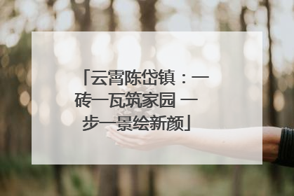 云霄陈岱镇：一砖一瓦筑家园 一步一景绘新颜