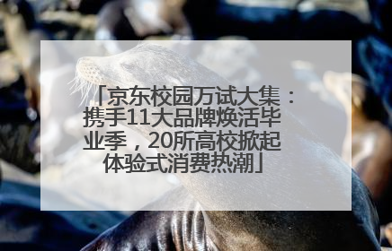 京东校园万试大集：携手11大品牌焕活毕业季，20所高校掀起体验式消费热潮