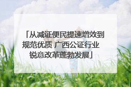 从减证便民提速增效到规范优质 广西公证行业锐意改革蓬勃发展