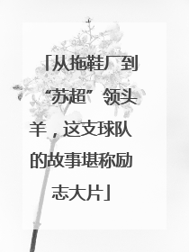 从拖鞋厂到“苏超”领头羊，这支球队的故事堪称励志大片