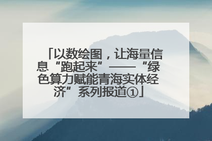 以数绘图，让海量信息“跑起来”——“绿色算力赋能青海实体经济”系列报道①