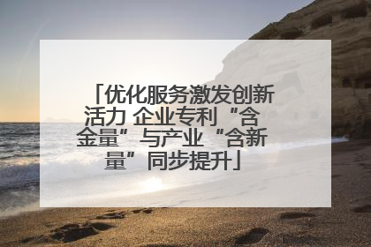 优化服务激发创新活力 企业专利“含金量”与产业“含新量”同步提升