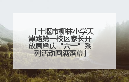 十堰市柳林小学天津路第一校区家长开放周暨庆“六一”系列活动圆满落幕
