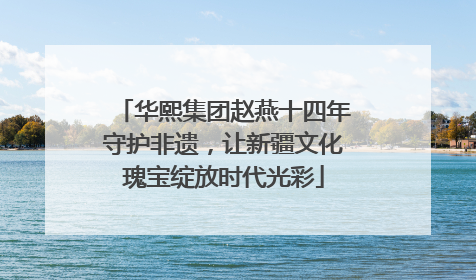 华熙集团赵燕十四年守护非遗，让新疆文化瑰宝绽放时代光彩
