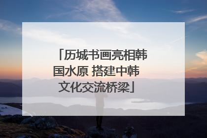 历城书画亮相韩国水原 搭建中韩文化交流桥梁