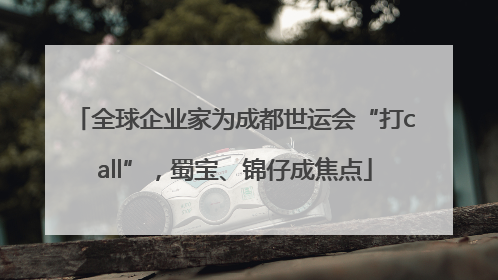 全球企业家为成都世运会“打call”，蜀宝、锦仔成焦点