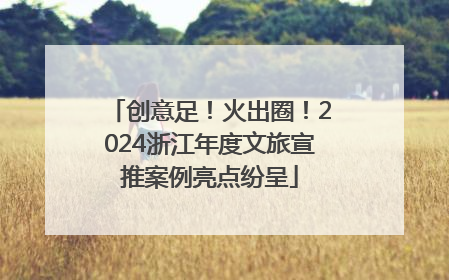 创意足！火出圈！2024浙江年度文旅宣推案例亮点纷呈