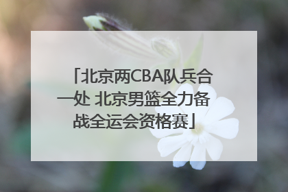 北京两CBA队兵合一处 北京男篮全力备战全运会资格赛