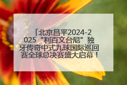 北京昌平2024-2025“利百文台尼”独牙传奇中式九球国际巡回赛全球总决赛盛大启幕！冠军500万