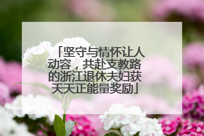 坚守与情怀让人动容，共赴支教路的浙江退休夫妇获天天正能量奖励