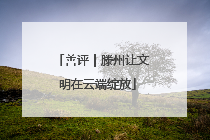善评｜滕州让文明在云端绽放