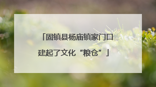 固镇县杨庙镇家门口建起了文化“粮仓”