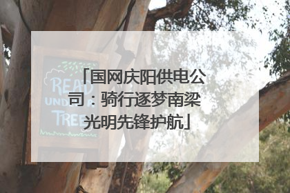 国网庆阳供电公司：骑行逐梦南梁 光明先锋护航