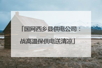 国网西乡县供电公司：战高温保供电送清凉