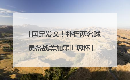 国足发文！补招两名球员备战美加墨世界杯