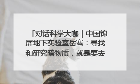 对话科学大咖｜中国锦屏地下实验室岳骞：寻找和研究暗物质，就是要去突破人类的认知边界