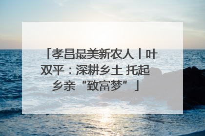 孝昌最美新农人丨叶双平：深耕乡土 托起乡亲“致富梦”