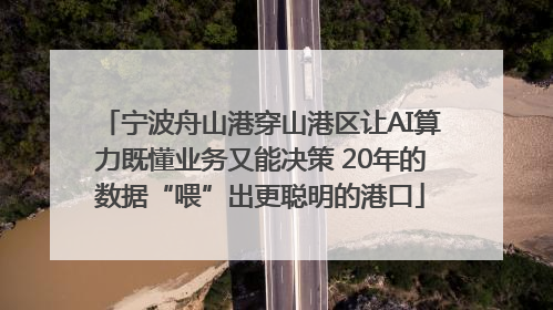 宁波舟山港穿山港区让AI算力既懂业务又能决策 20年的数据“喂”出更聪明的港口