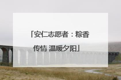 安仁志愿者：粽香传情 温暖夕阳