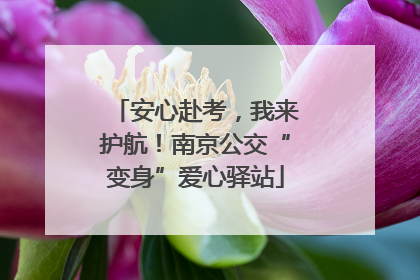 安心赴考，我来护航！南京公交“变身”爱心驿站