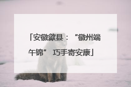 安徽歙县：“徽州端午锦” 巧手寄安康