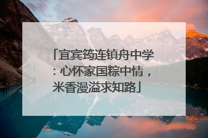 宜宾筠连镇舟中学：心怀家国粽中情，米香漫溢求知路